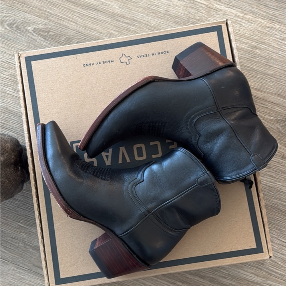 Tecovas The Daisy Women’s Black Western Zip Up Boots Size 6 - Worn to One Event